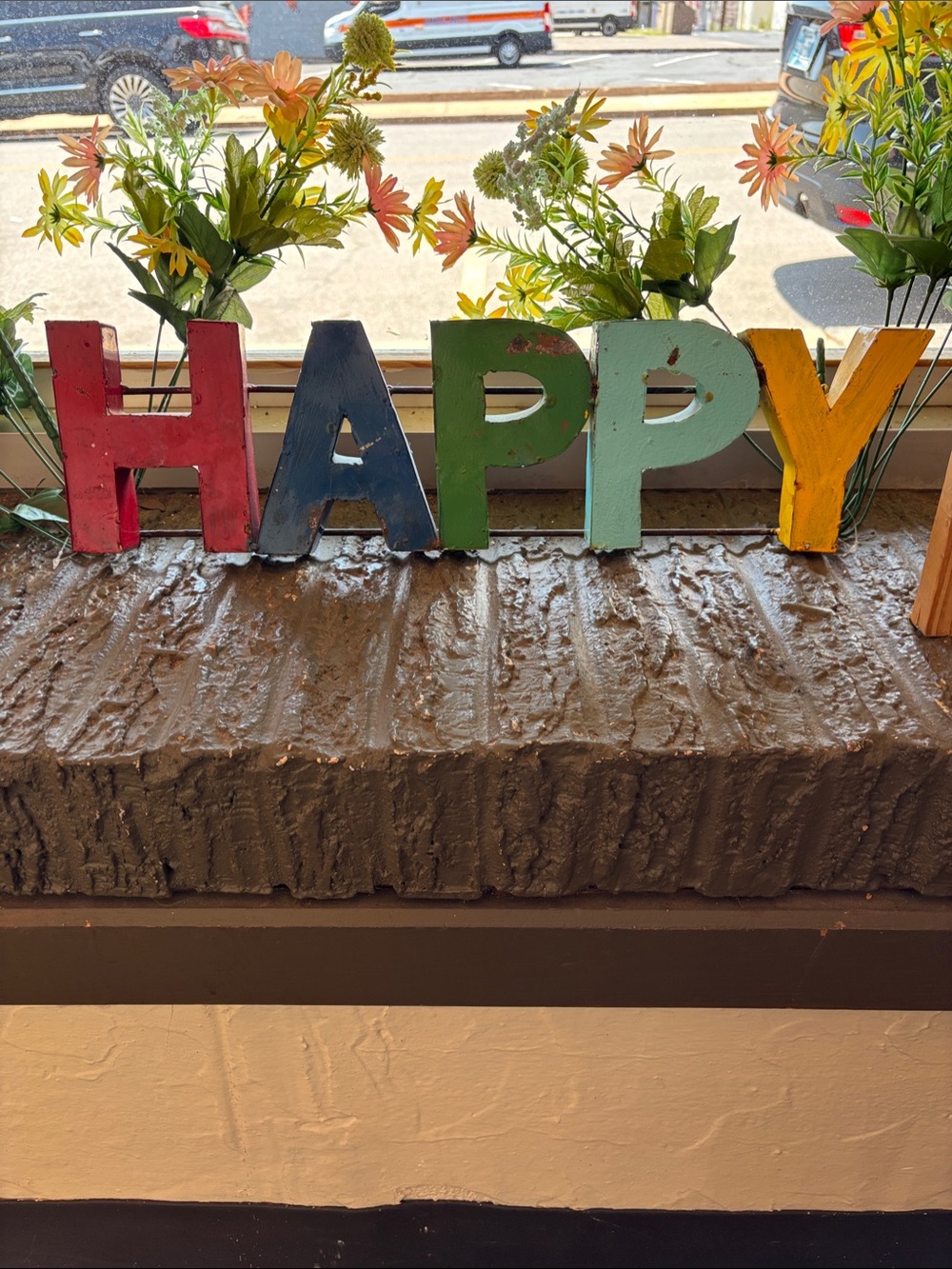 Multi-Color 'HAPPY' Decorative Wooden Letters - Home Accent